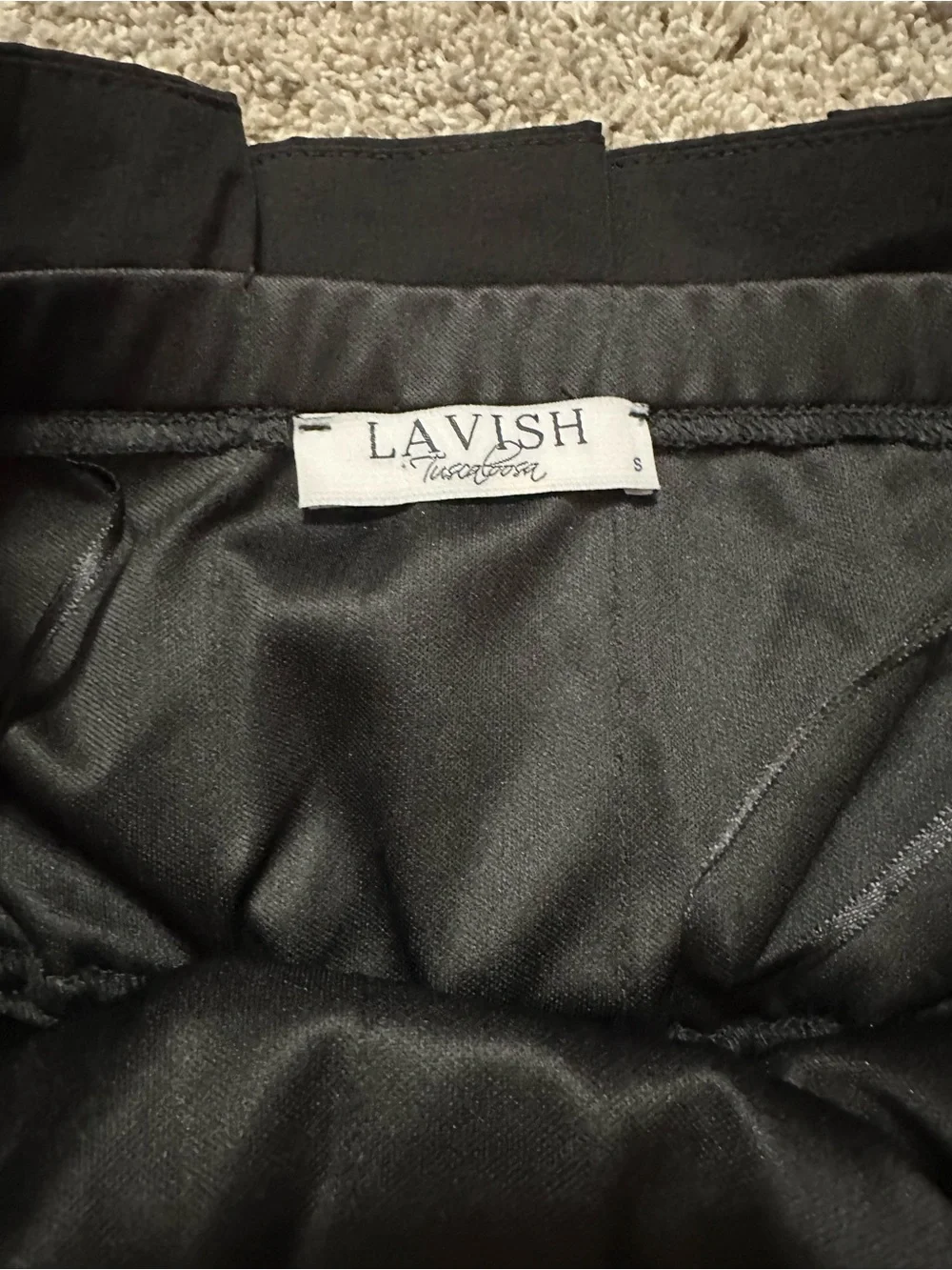 Lavish Tuscaloosa Boutique Black Strapless Babydoll Dress Size Small